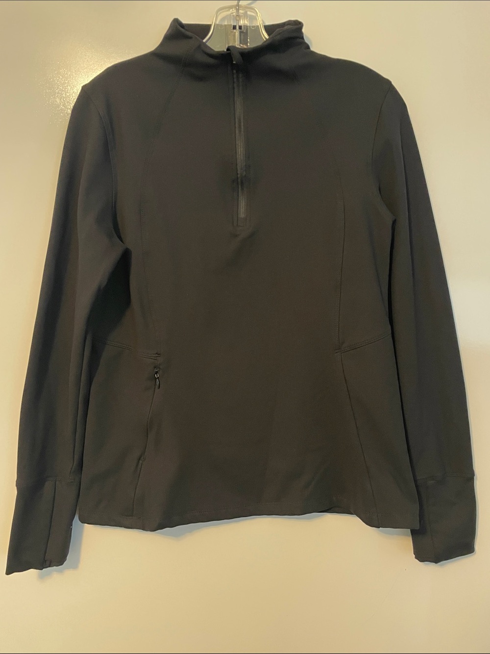 Danskin Black Pullover High Neck Running Jacket Size Medium